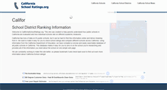 Desktop Screenshot of californiaschoolratings.org